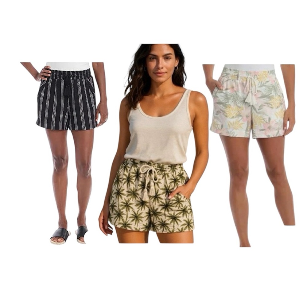 Briggs Linen Blend Shorts Bundle 1-S, 2-M